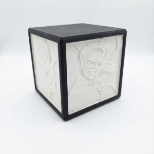 Lámpara Velador Cubo Litofania Personalizada Con Fotos Led