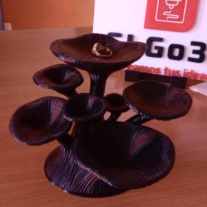 Joyero Organizador de Anillos en Forma de Hongos Impreso en 3D | SLGo3D