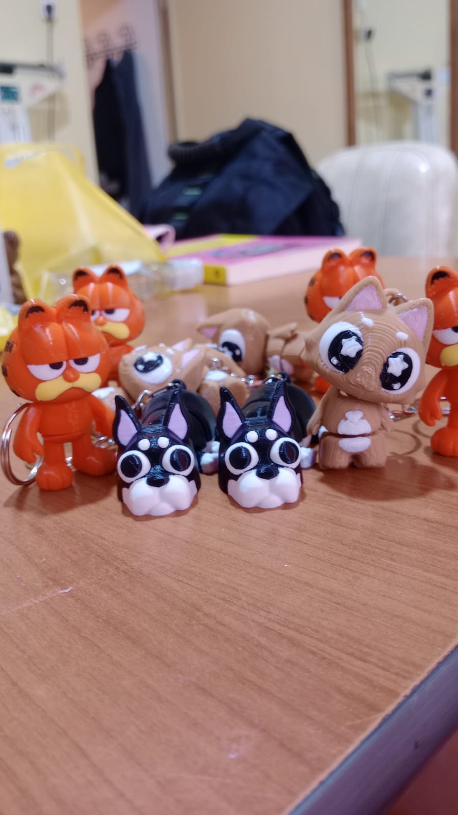 Llaveros Animales Kawaii Impresos en 3D — Garfield, Husky y Más | SLGo3D