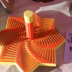 Spinner Estrella Decorativo Impreso en 3D — Verde y Blanco | SLGo3D